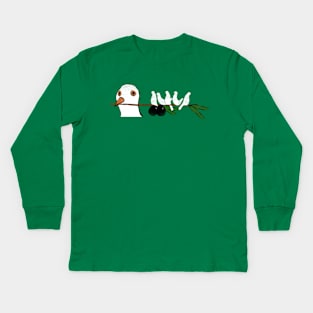 pigeon of peace Kids Long Sleeve T-Shirt